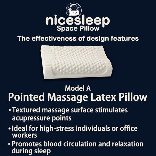 Pointed Massage Latex Pillow - Model A✨Special Deal: discount on first pillow + second one is HALF PRICE