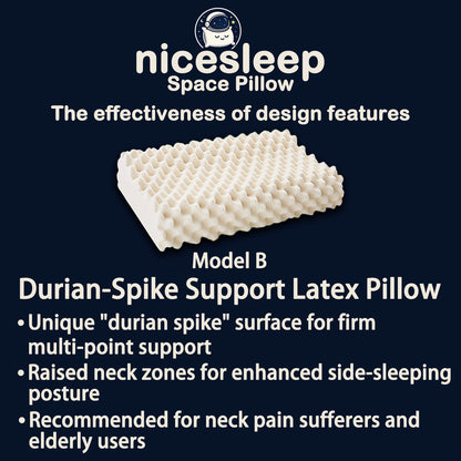 Durian-Spike Support Latex Pillow – Model B✨Special Deal: discount on first pillow + second one is HALF PRICE