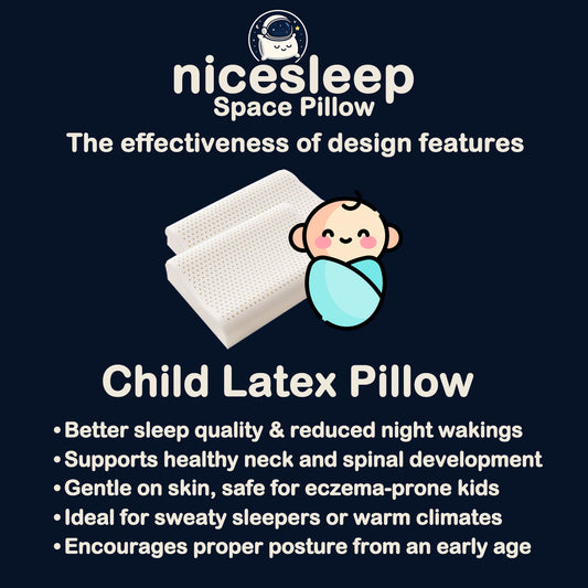 Child Latex Pillow – For Ages 1–12✨Special Deal: discount on first pillow + second one is HALF PRICE